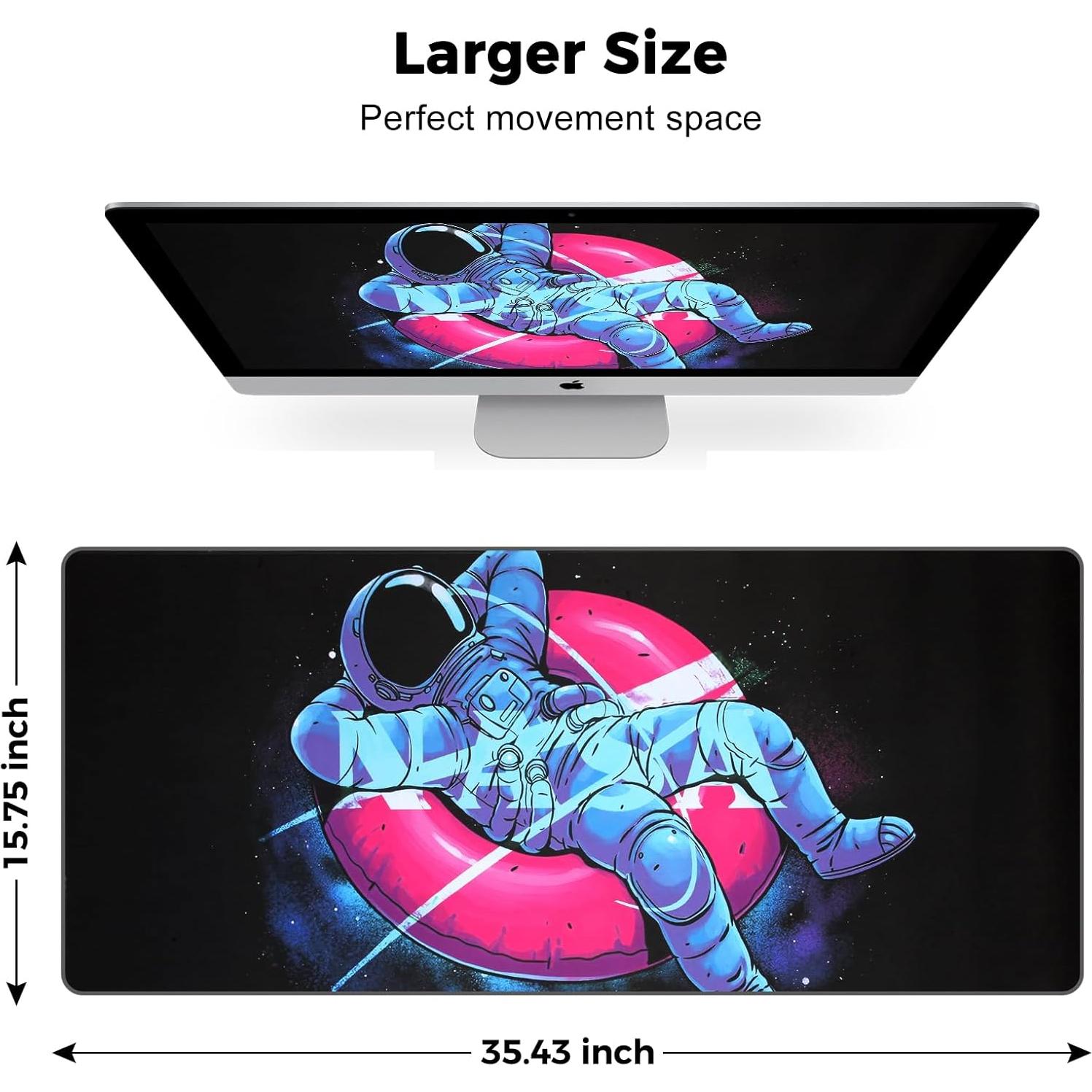 Alfombrilla de Ratón Kawaii Zipenghua Astronauta 90x40 cm