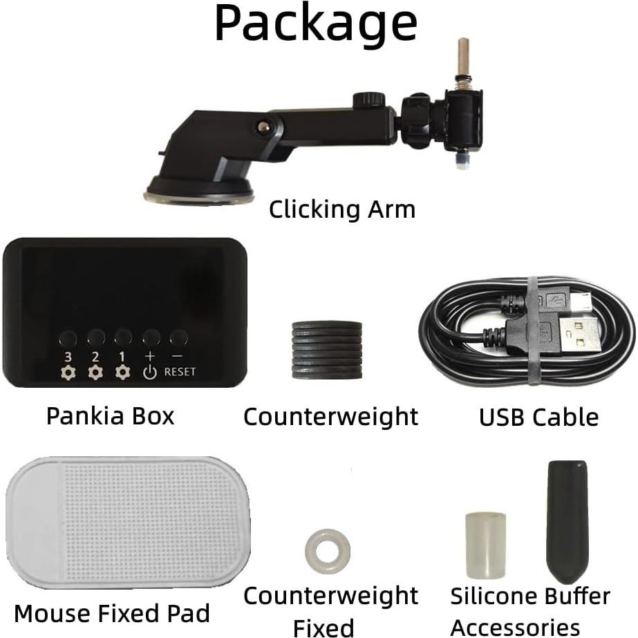 Auto Clicker Pankia Box con Brazo de Clic Ajustable