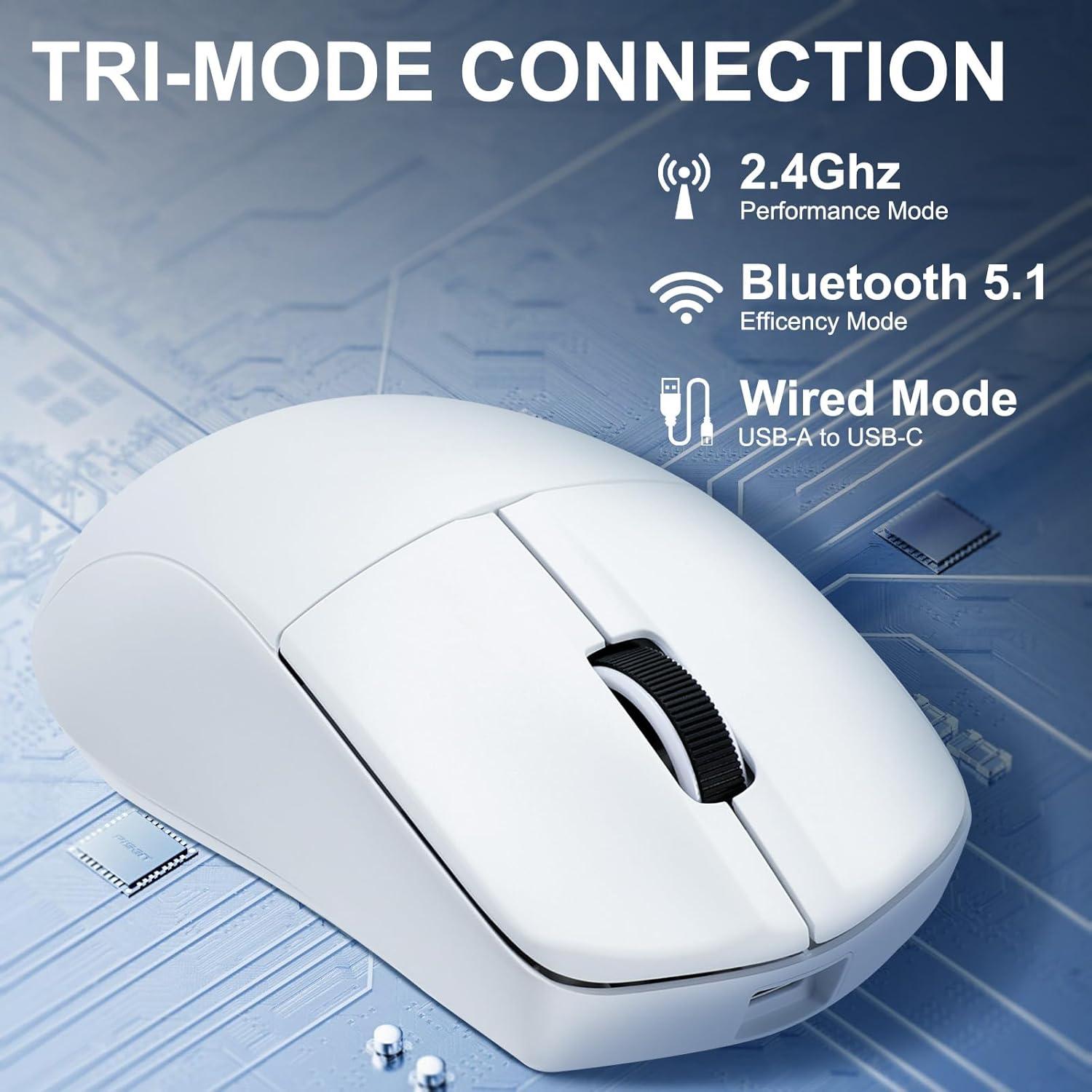 Ratón Gaming Inalámbrico E-YOOSO 4K, 53g, 26000 DPI, Ergonómico