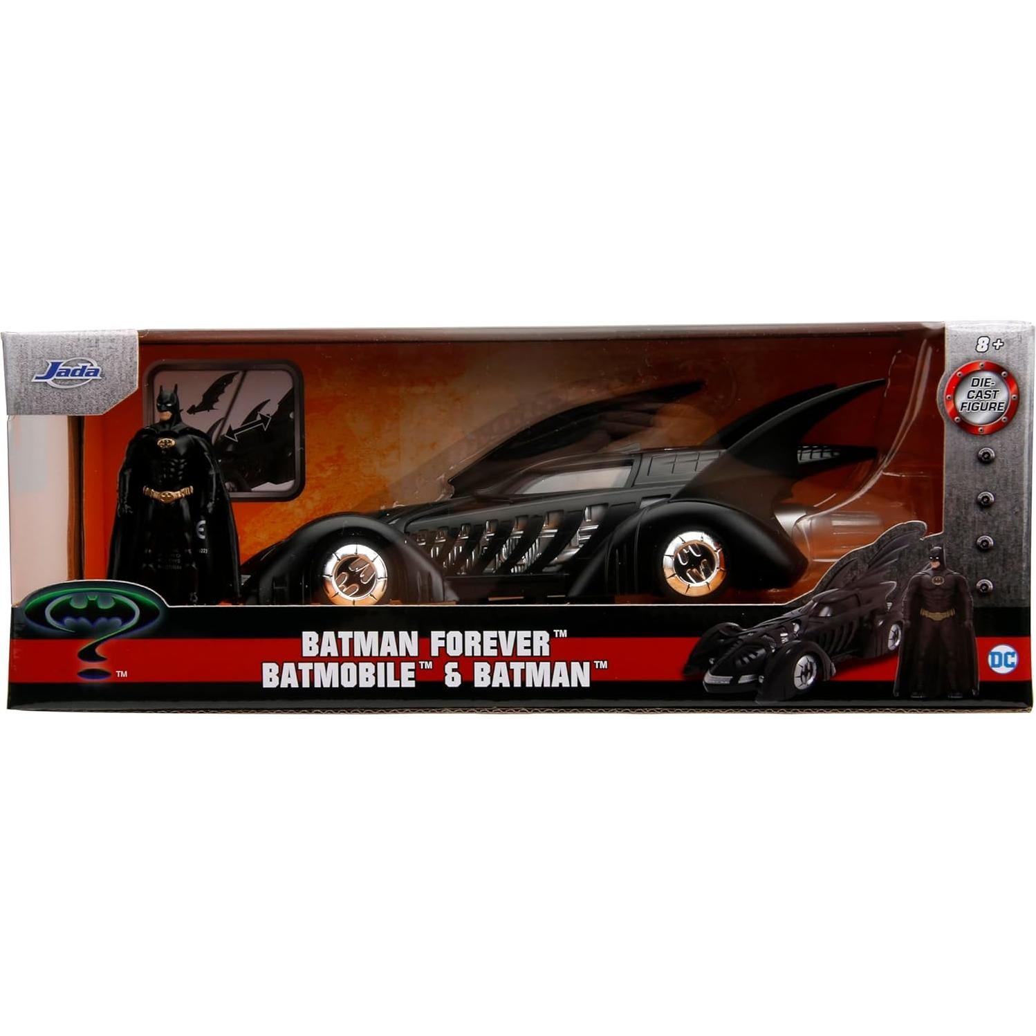 Batmóvil Jada Toys DC Comics 1:24 con Figura de Batman