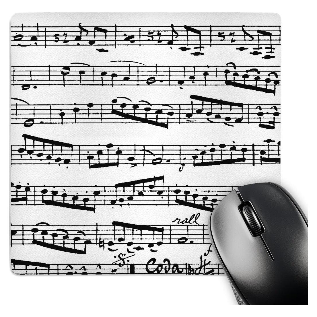 Alfombrilla de Ratón 3dRose Cuadrada Notas Musicales 20.32cm