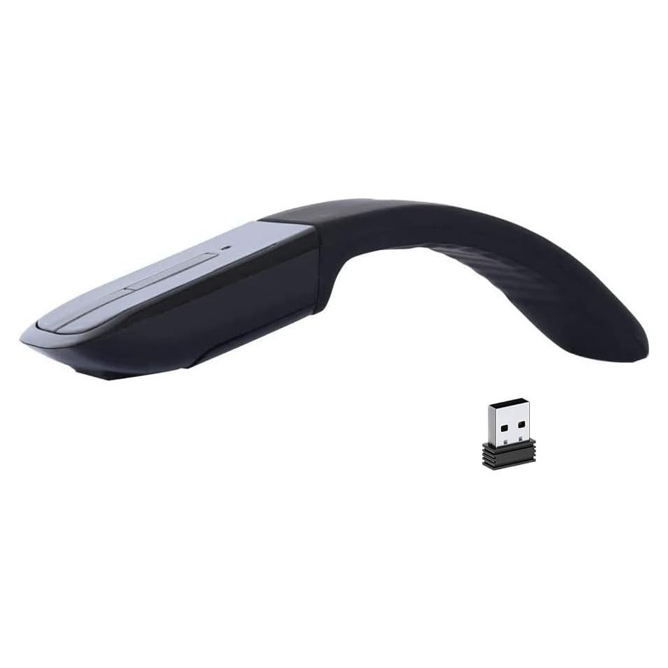 Ratón Bluetooth Arc WUDEKEJI Plegable 1200dpi Negro