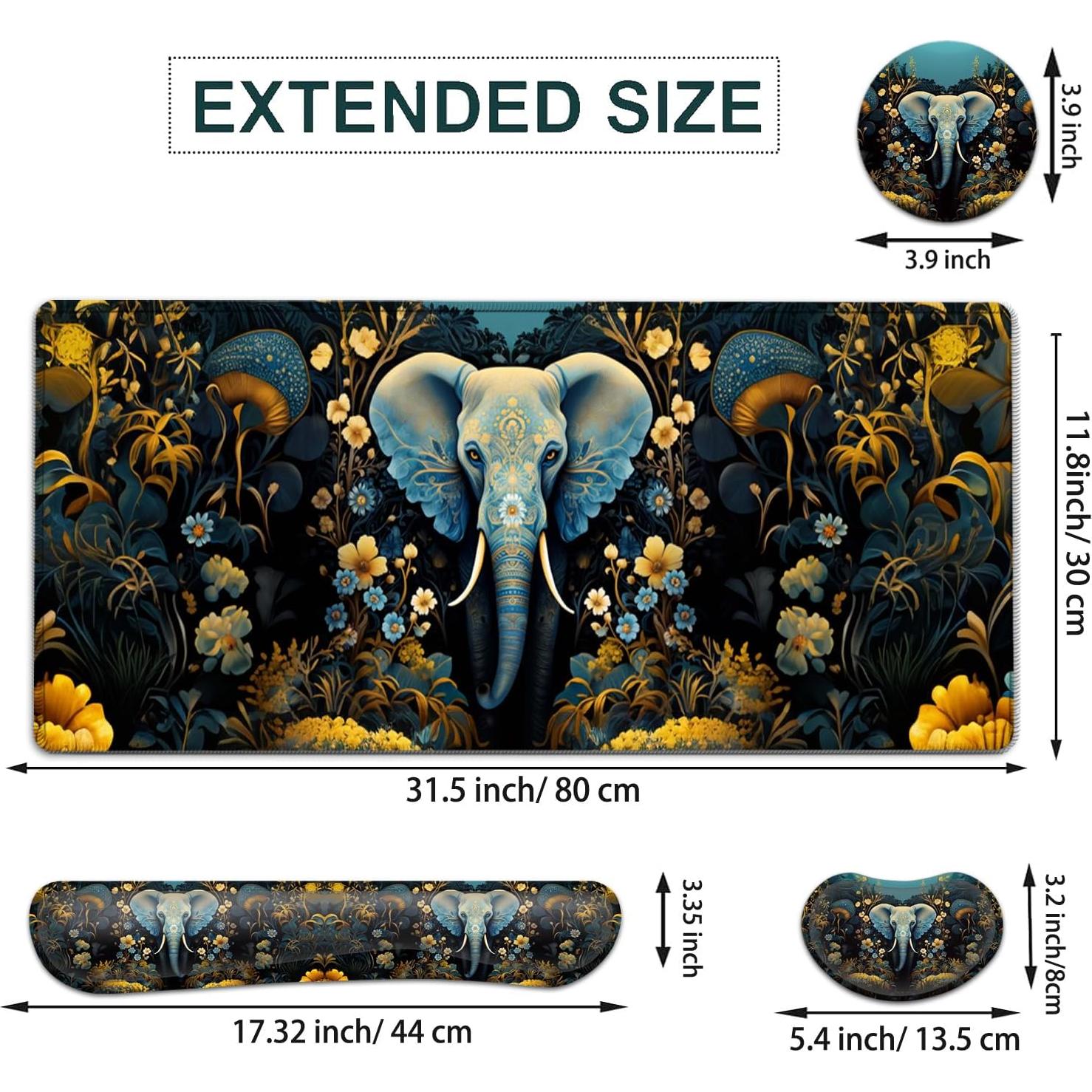 Conjunto Alfombrilla de Ratón Grande JVGFYNKL Ergonomía