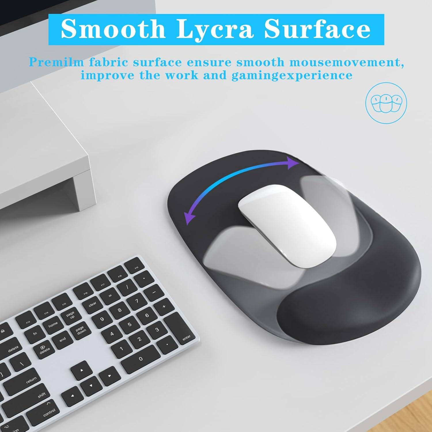 Alfombrilla de Ratón Ergonómica CFHYZAZNCL con Gel Negro