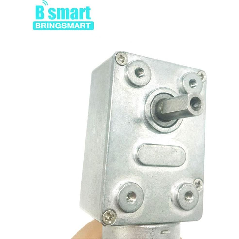 Motor de Engranaje de Gusano BRINGSMART 12V 40rpm 4.5kg.cm