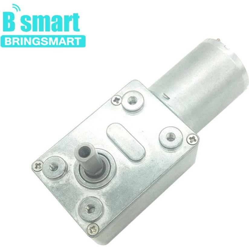 Motor de Engranaje de Gusano BRINGSMART 12V 40rpm 4.5kg.cm