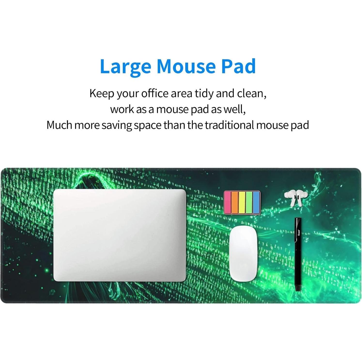 Alfombrilla de Ratón Grande Mqtzyiwx 80x30cm Antideslizante