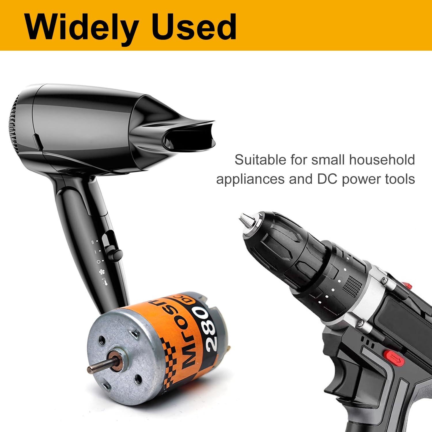 6 Motores DC Mini 280 Mrosnail 3V-12V 13500RPM 0.5A