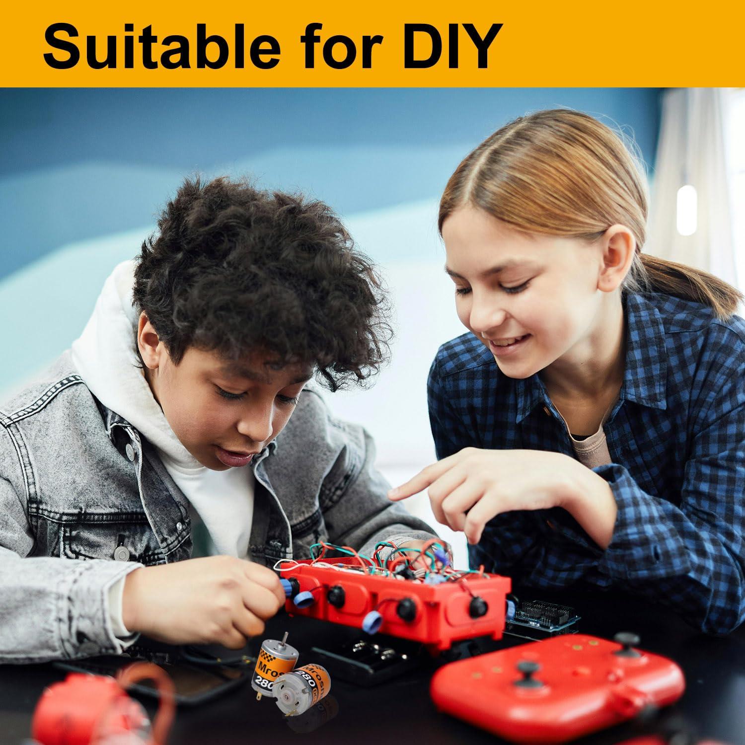 6 Motores DC Mini 280 Mrosnail 3V-12V 13500RPM 0.5A