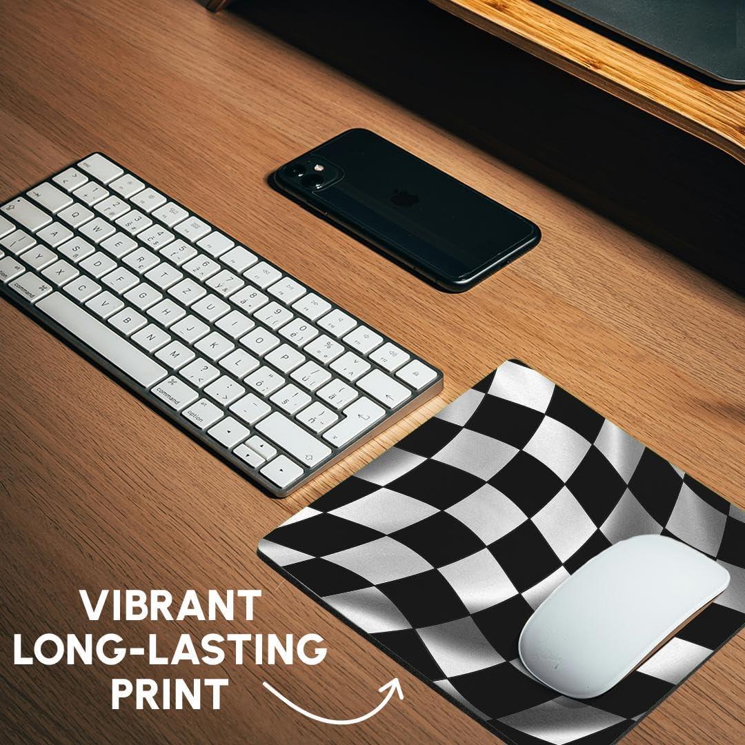 Alfombrilla de Ratón 3dRose 20.32x20.32cm Bandera de Cuadros