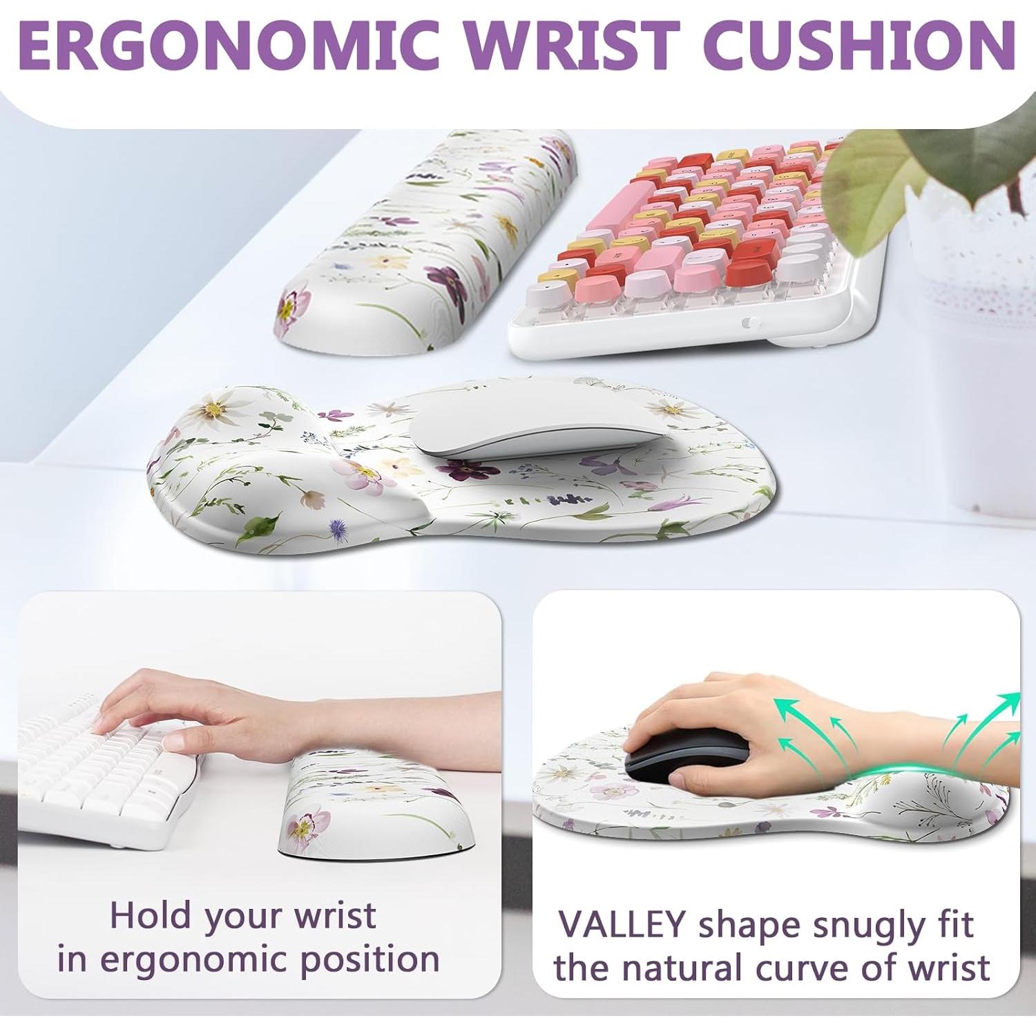 Almohadilla Ergonómica AKIT con Reposamuñecas y Soporte