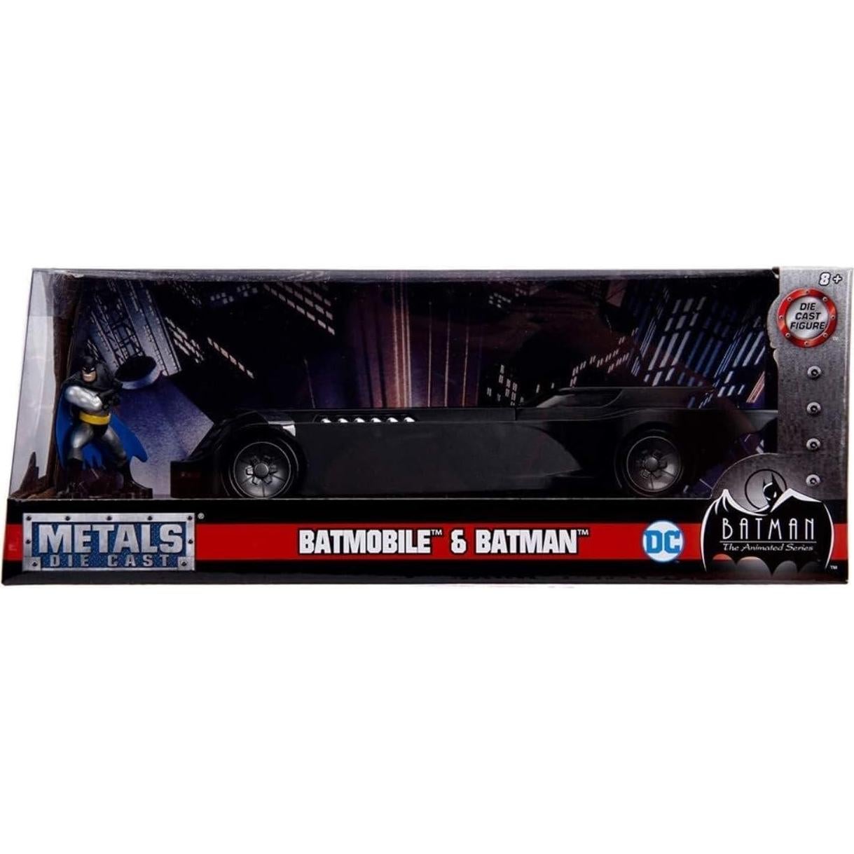 Batmóvil 1:24 Jada Toys con figura de Batman 6,99 cm