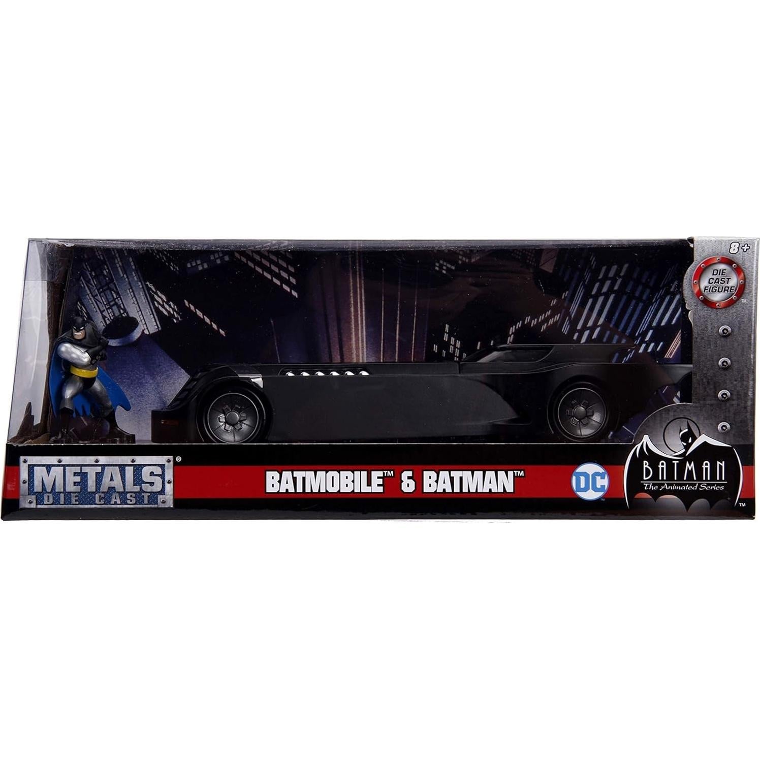 Batmóvil 1:24 Jada Toys con figura de Batman 6,99 cm