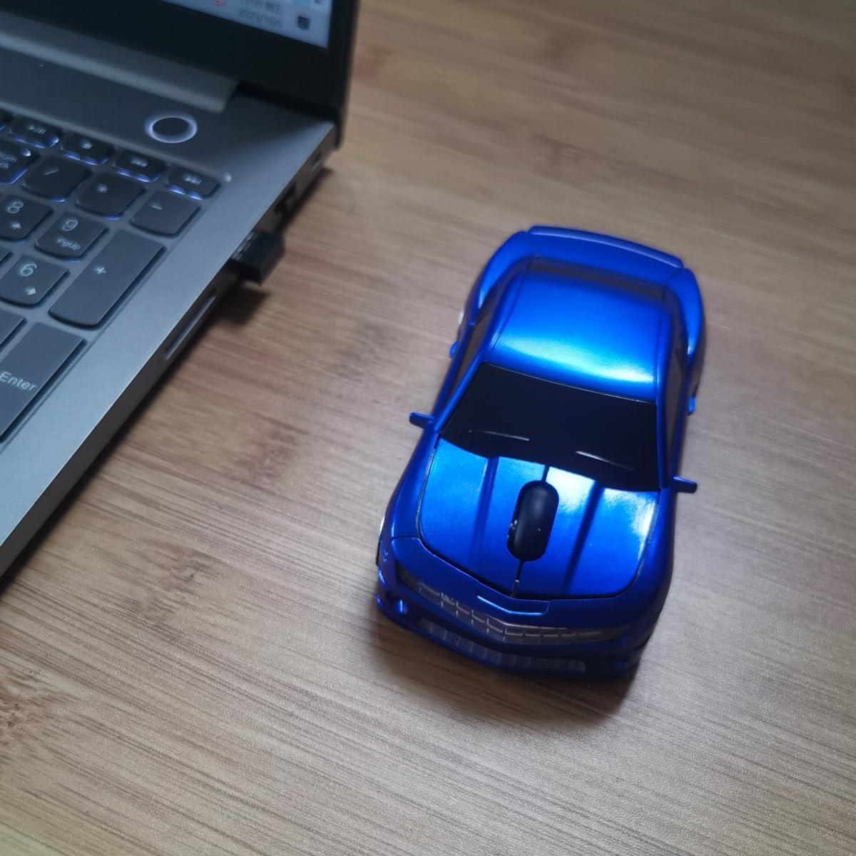 Ratón Inalámbrico BXC Deportivo Azul 2.4GHz para PC y Mac