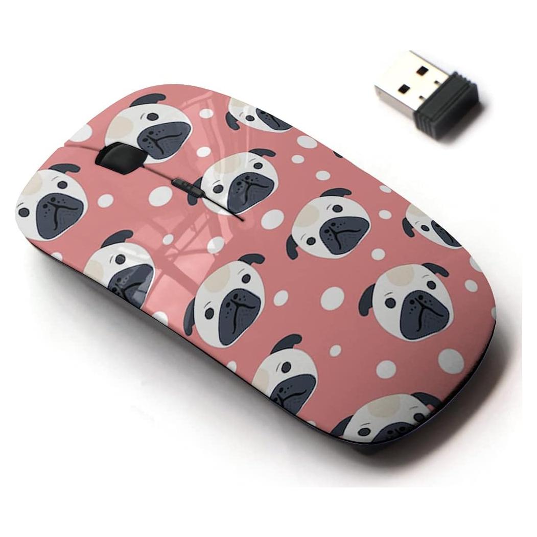 Ratón Inalámbrico 2.4G CJCBROES Pug Bonito USB