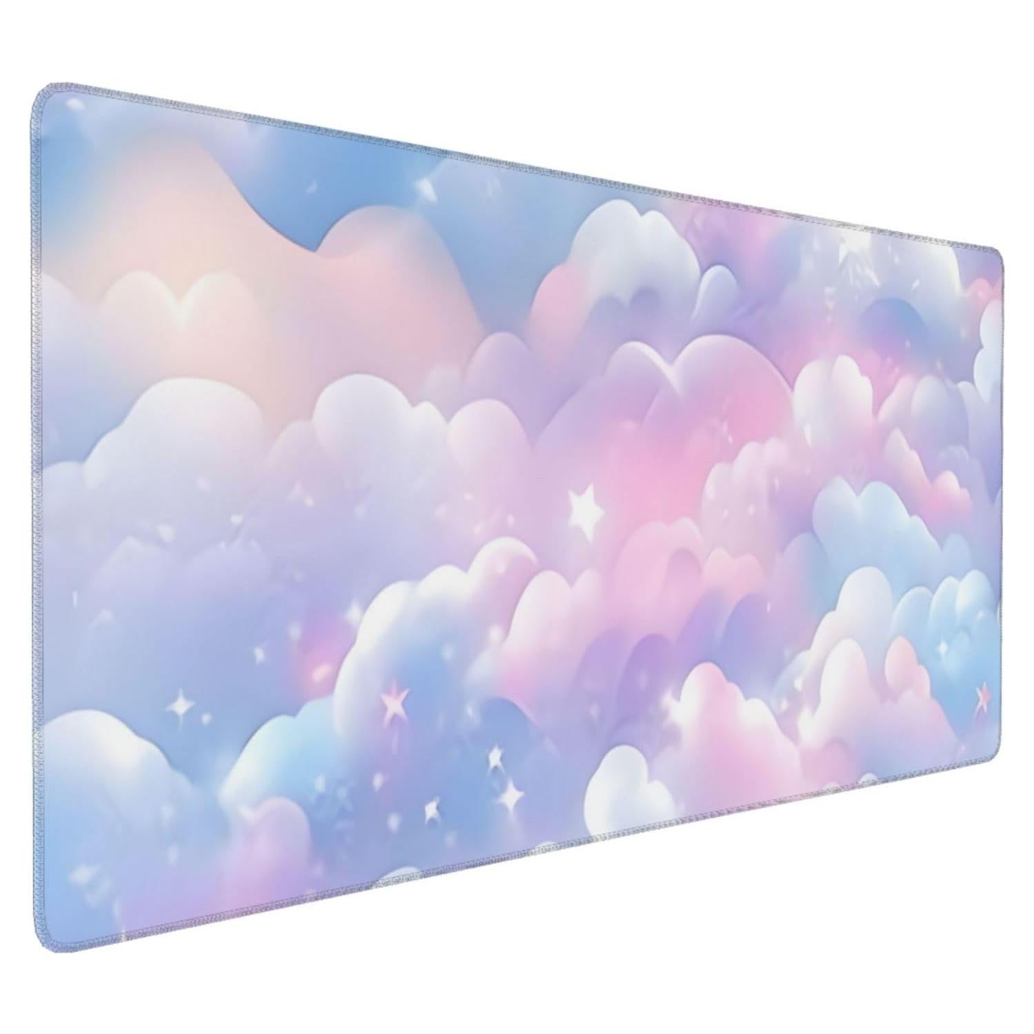Alfombrilla de Ratón Grande Tangopi Nube Galáctica Rosa 90x40cm