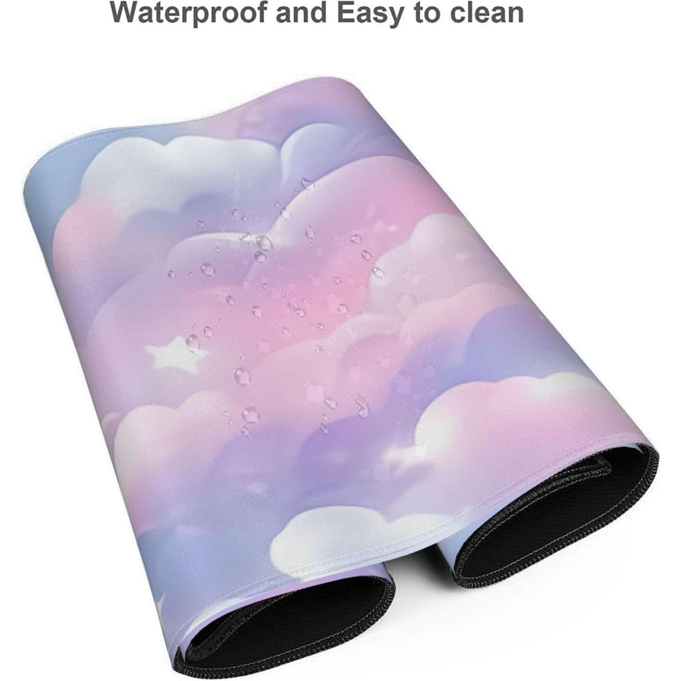 Alfombrilla de Ratón Grande Tangopi Nube Galáctica Rosa 90x40cm