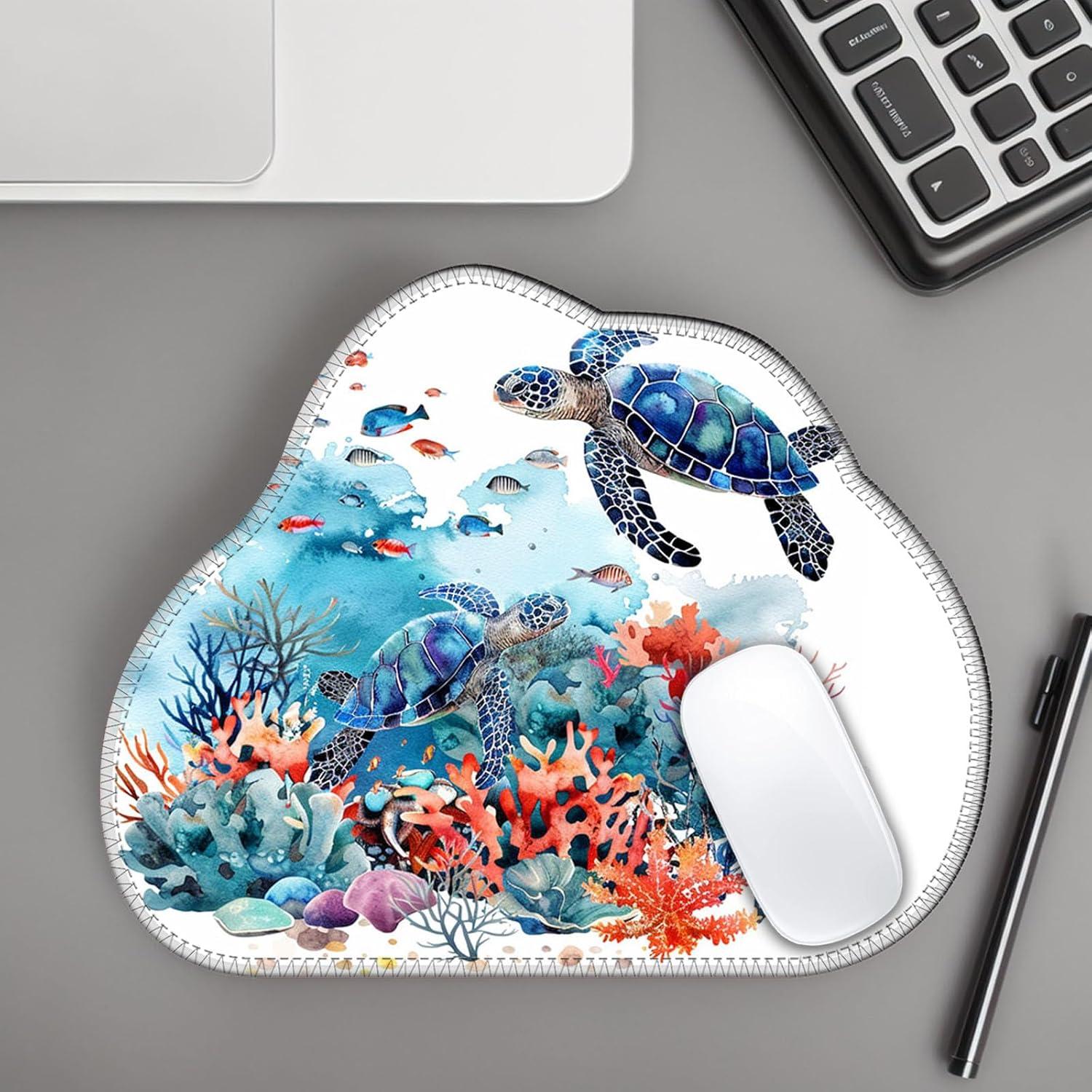 Alfombrilla de Ratón Bxgolkgd 30x24 cm Acuarela Tortuga