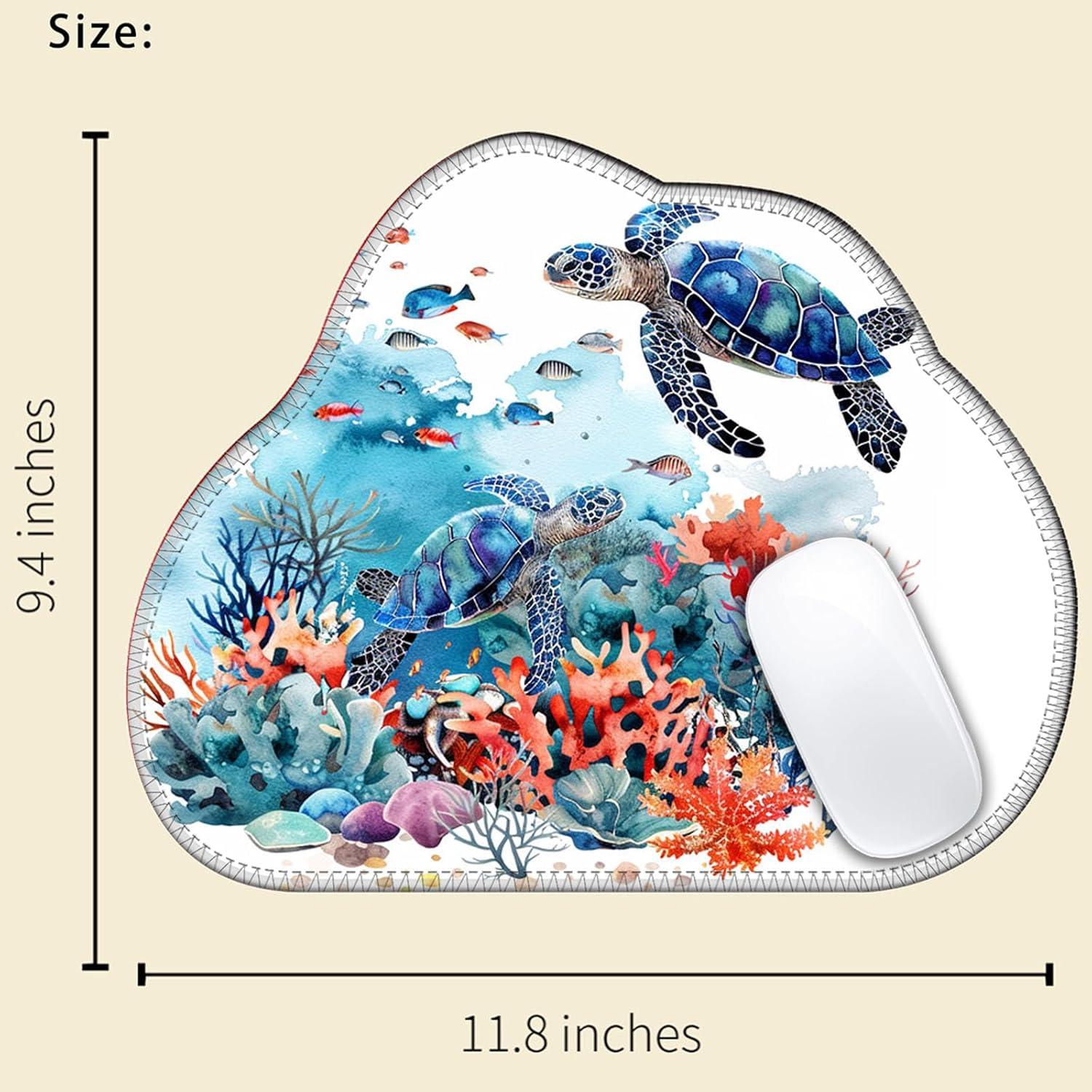 Alfombrilla de Ratón Bxgolkgd 30x24 cm Acuarela Tortuga