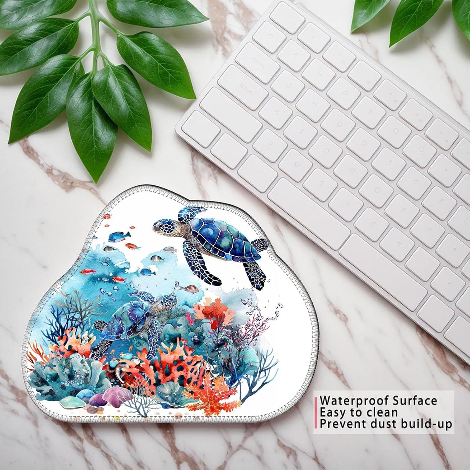 Alfombrilla de Ratón Bxgolkgd 30x24 cm Acuarela Tortuga