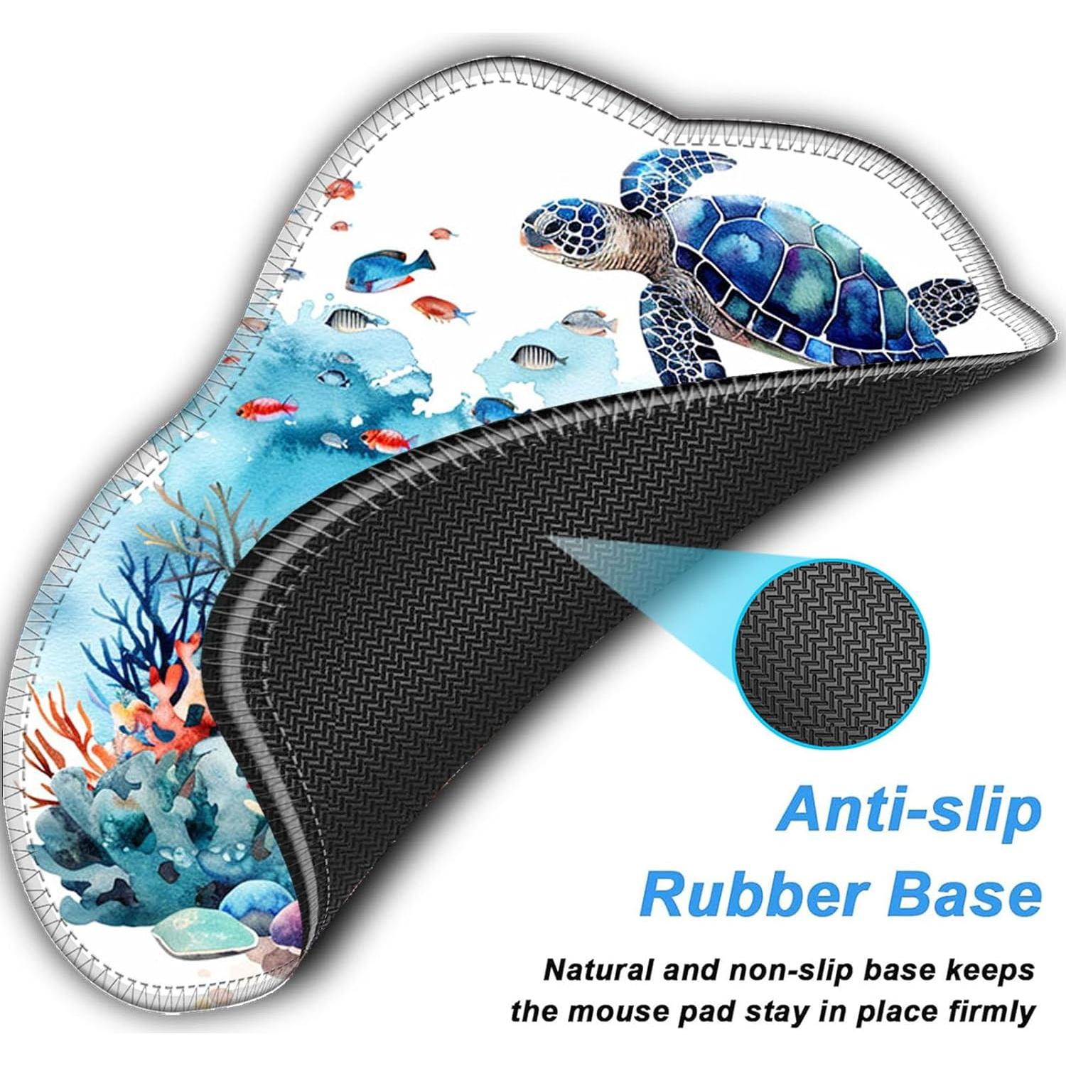 Alfombrilla de Ratón Bxgolkgd 30x24 cm Acuarela Tortuga