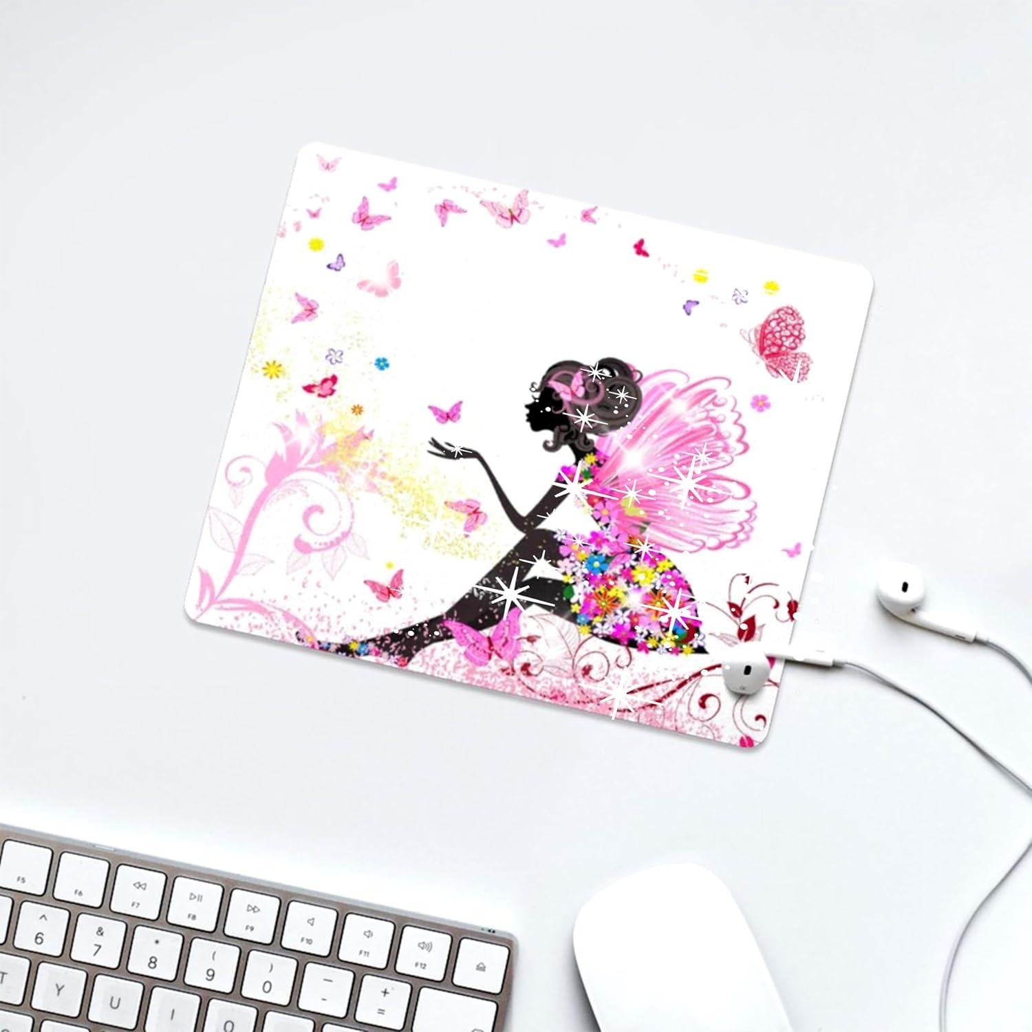 Alfombrilla de Ratón Brillante MXCVER Rosa 20.1x24.1 cm