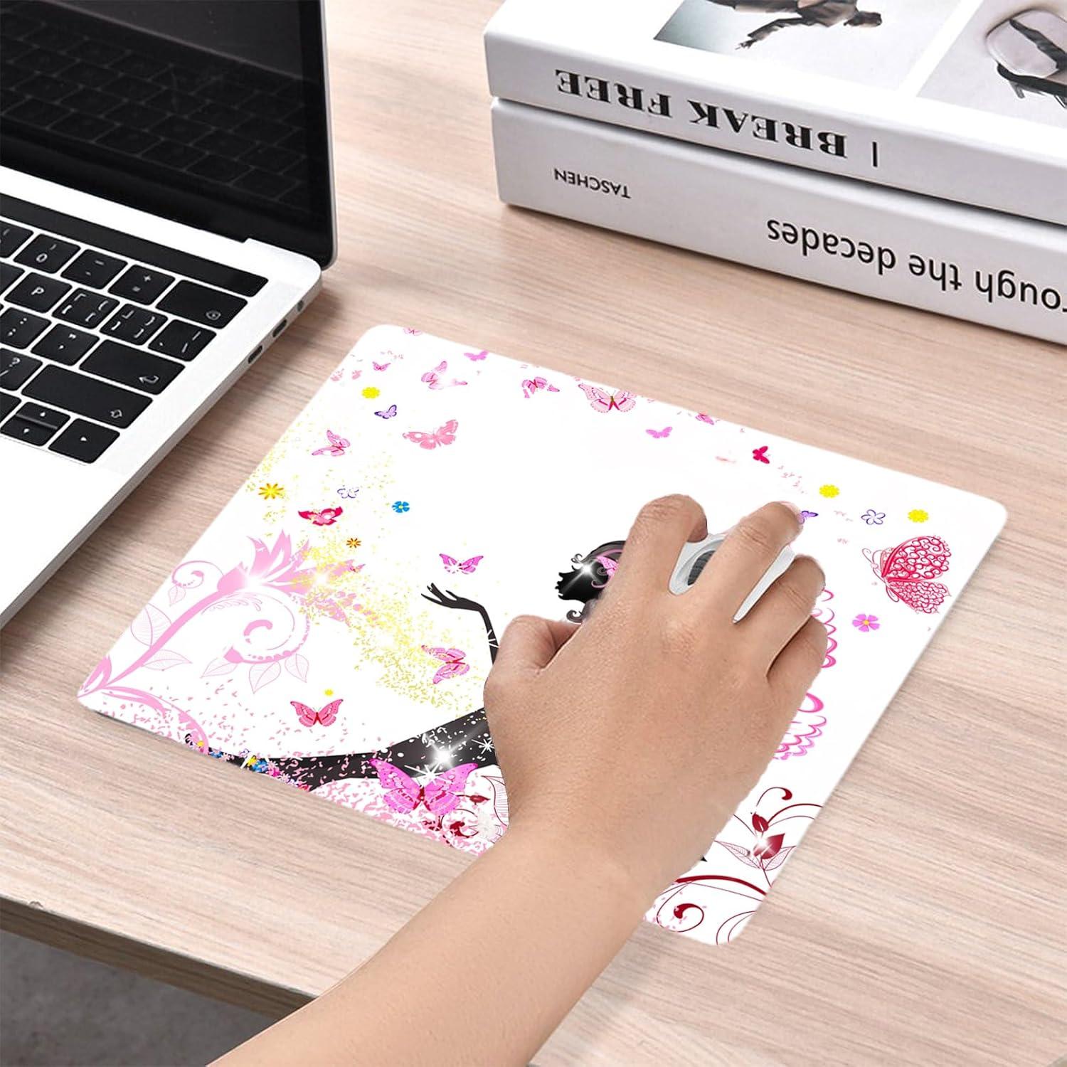 Alfombrilla de Ratón Brillante MXCVER Rosa 20.1x24.1 cm