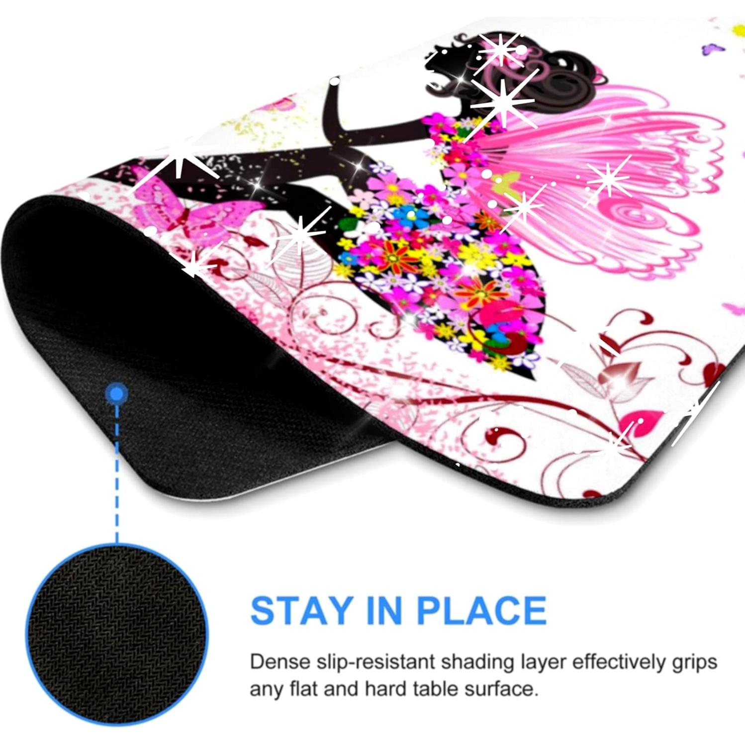 Alfombrilla de Ratón Brillante MXCVER Rosa 20.1x24.1 cm