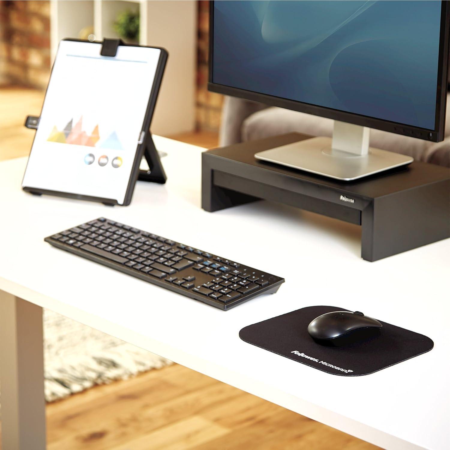 Alfombrilla de Ratón Fellowes Microban Antideslizante 22.86x20.32cm