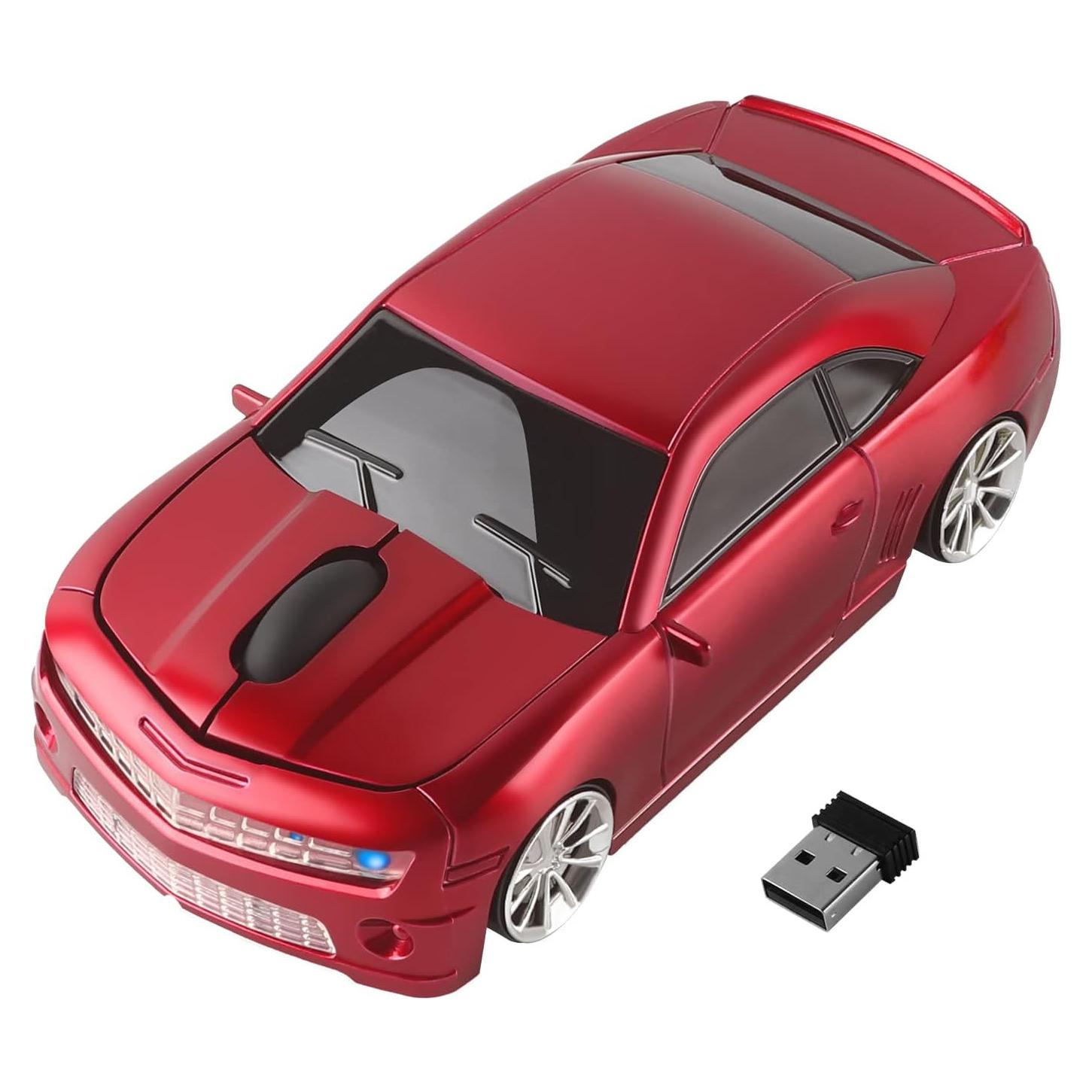 Ratón Inalámbrico Ergonómico Samudgate Rojo 2.4GHz Mini