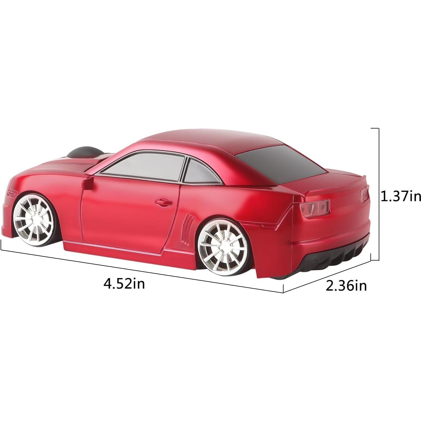 Ratón Inalámbrico Ergonómico Samudgate Rojo 2.4GHz Mini