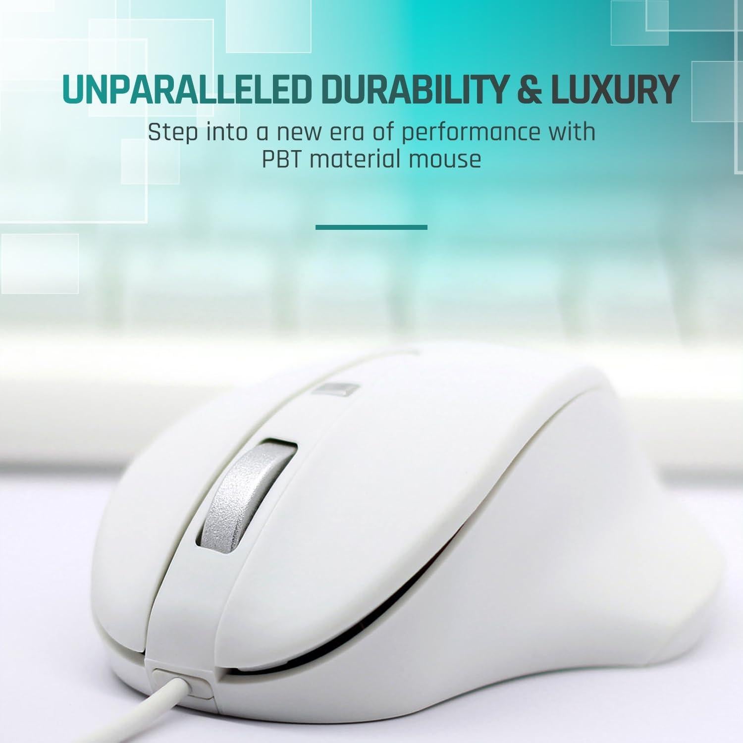 Ratón USB-A Matias M20W Ergonómico Blanco para PC y Mac