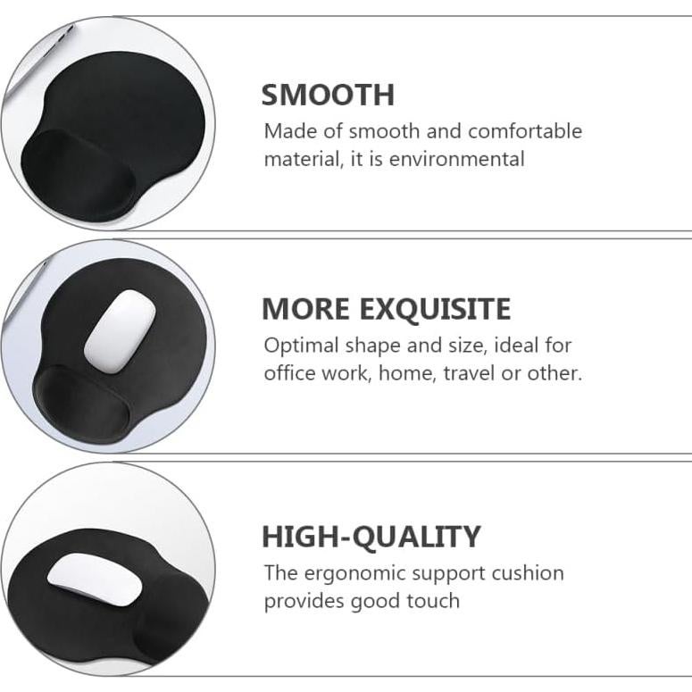 Almohadilla Ergonómica VILLFUL con Reposamuñecas de Gel 23.5x20cm