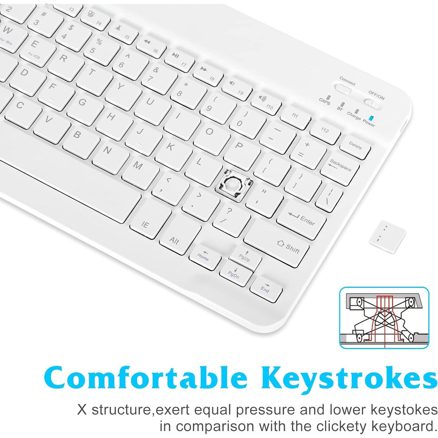 Combo Teclado y Ratón Bluetooth UrbanX KB030 - Blanco