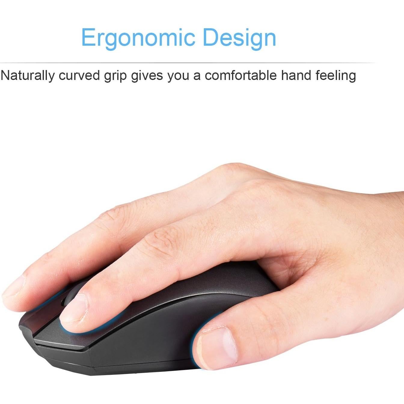 Ratón Inalámbrico Tipo C AURTEC 2.4GHz para Laptop y Dispositivos