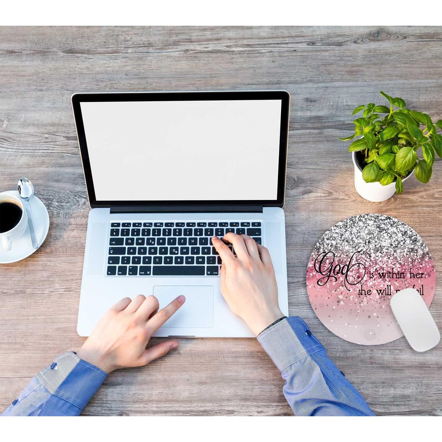 Alfombrilla de Ratón Nphuriy Rosa 20x20cm Antideslizante