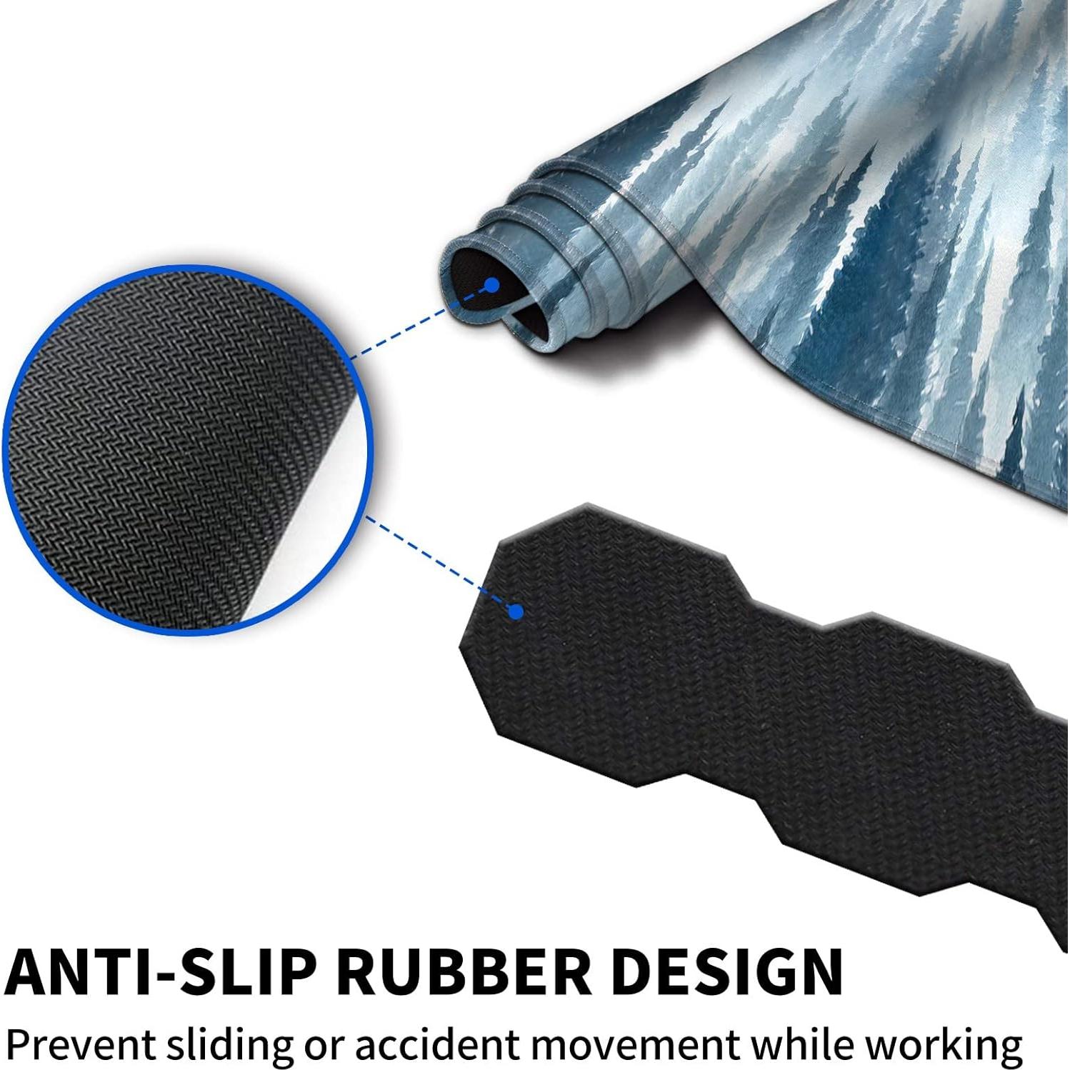 Alfombrilla de Ratón Grande Ergonómica Mxfdegf + Reposamuñecas