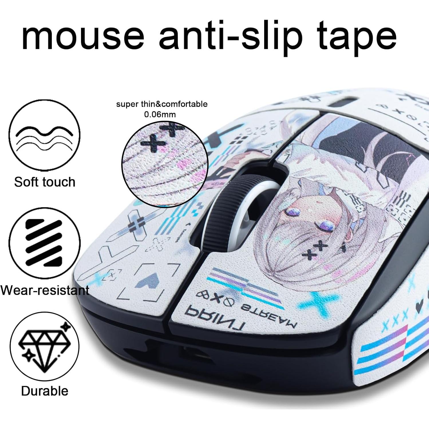 Cinta Antideslizante JOMKIZ para Ratón Logitech G Pro X