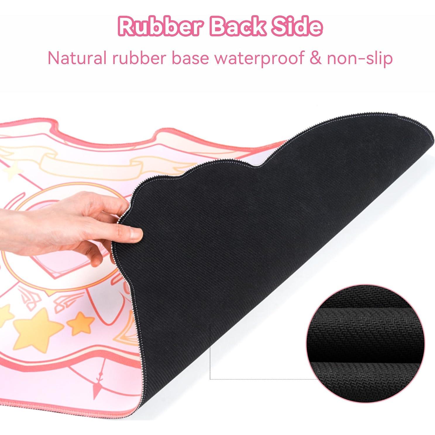 Alfombrilla de Ratón y Soporte de Muñeca GeekShare Estrella Rosa