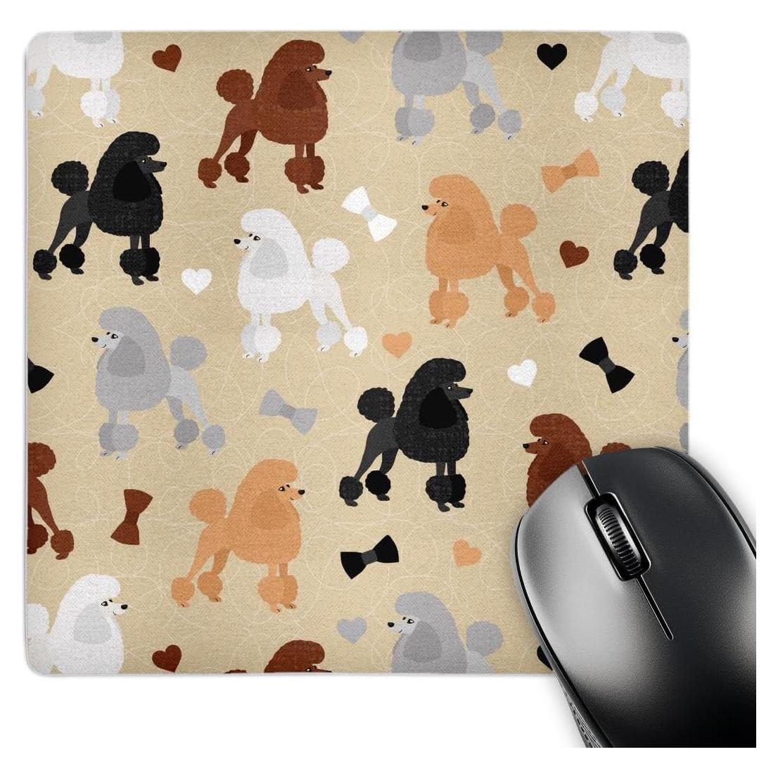 Alfombrilla de Ratón 3dRose Caniches Beige 20x20 cm