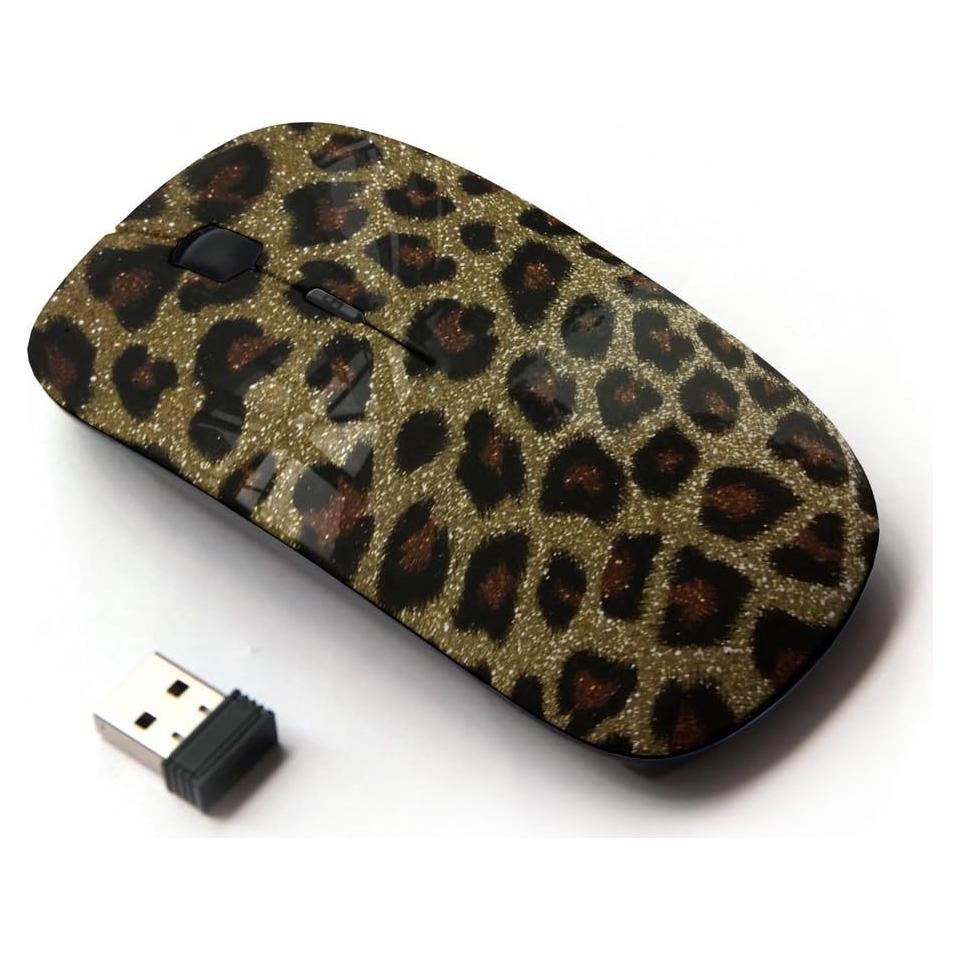 Ratón Inalámbrico Óptico KawaiiMouse Leopardo 2.4GHz