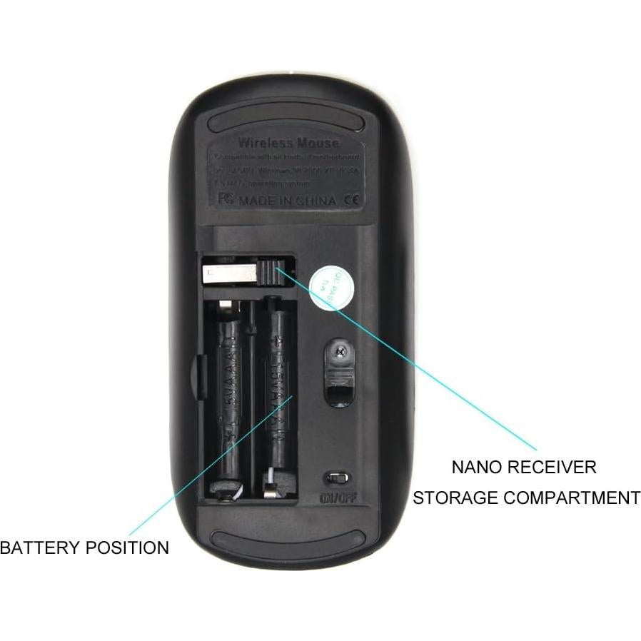 Ratón Inalámbrico Óptico KawaiiMouse Leopardo 2.4GHz