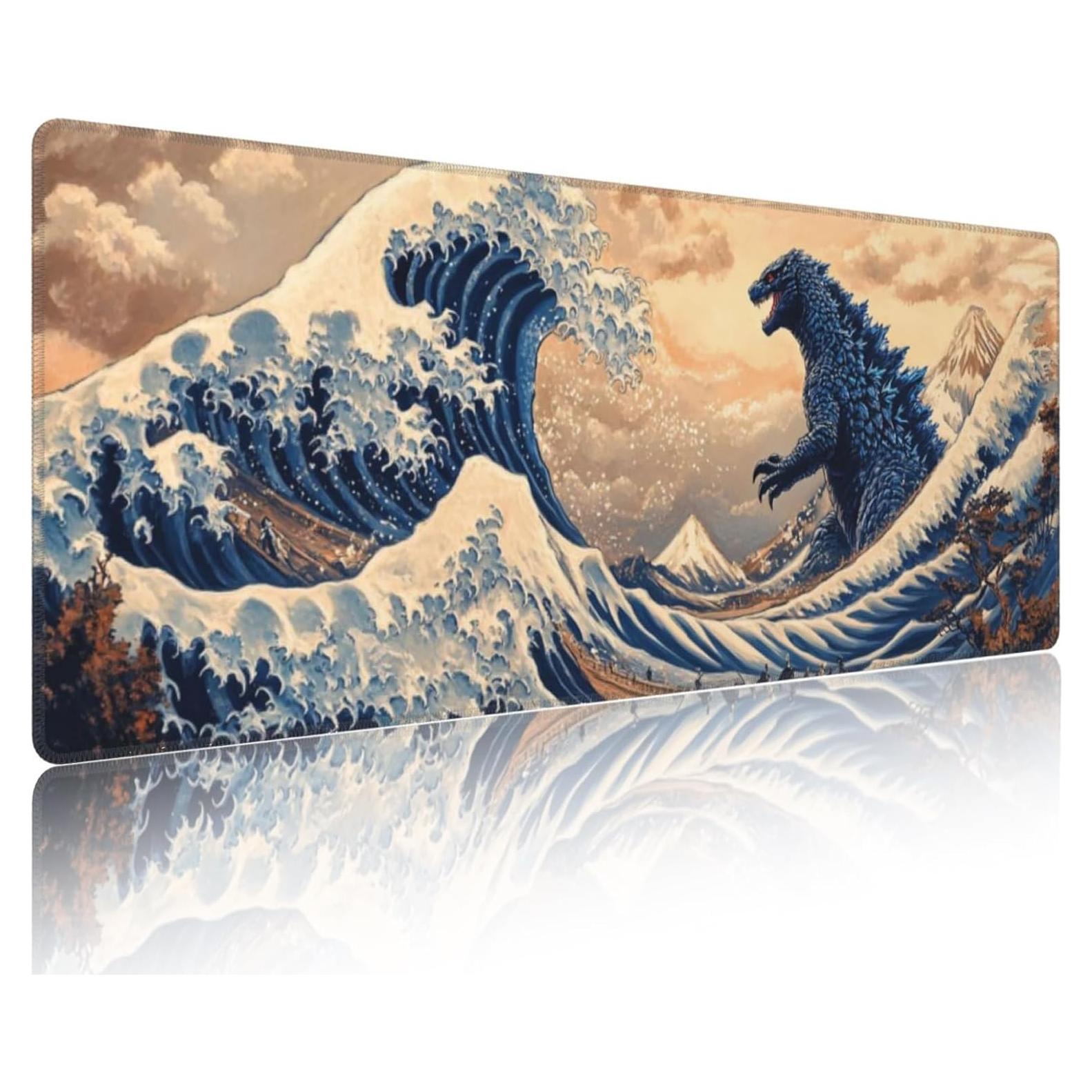 Alfombrilla de Ratón Grande Ladyrain Ola del Mar 80x30cm