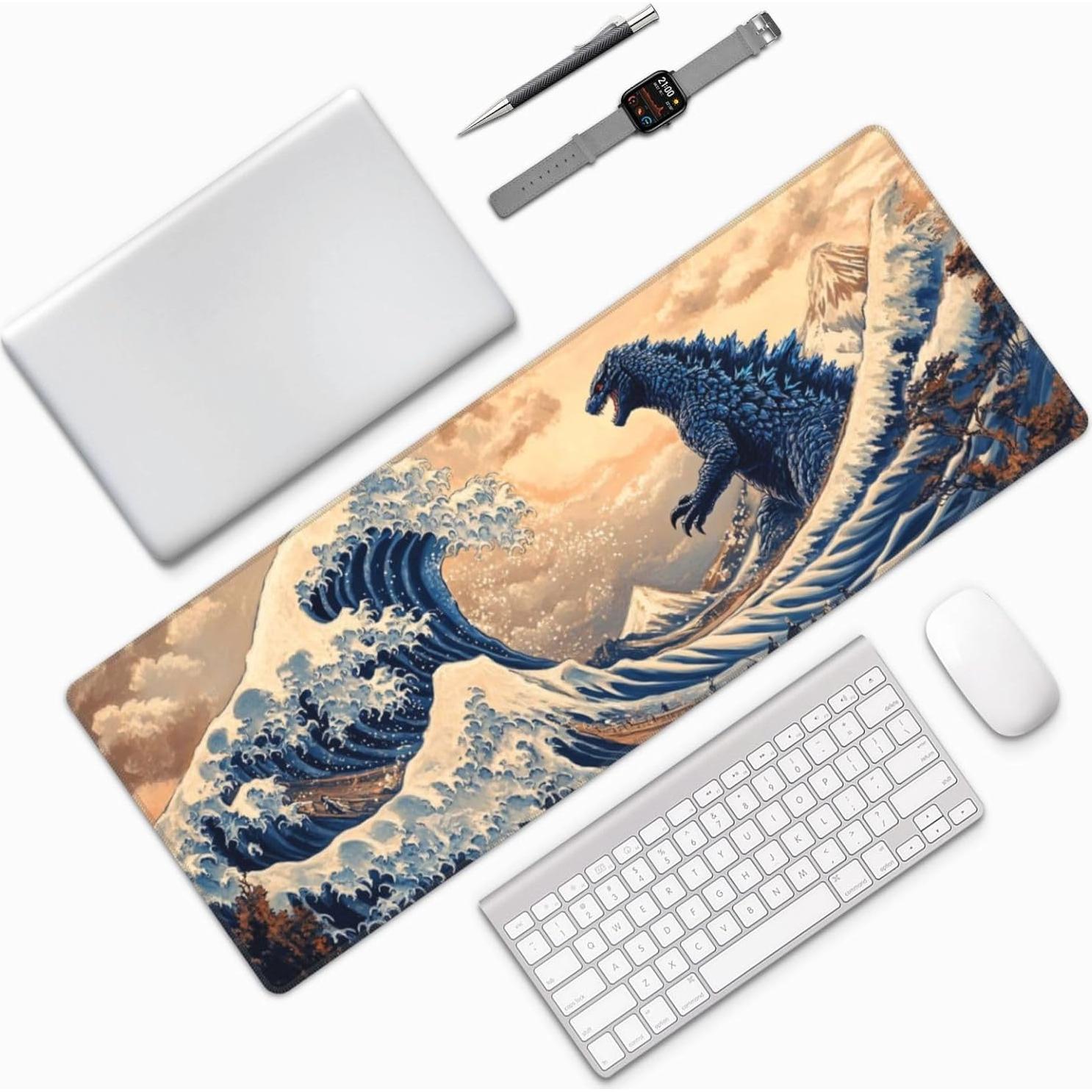 Alfombrilla de Ratón Grande Ladyrain Ola del Mar 80x30cm