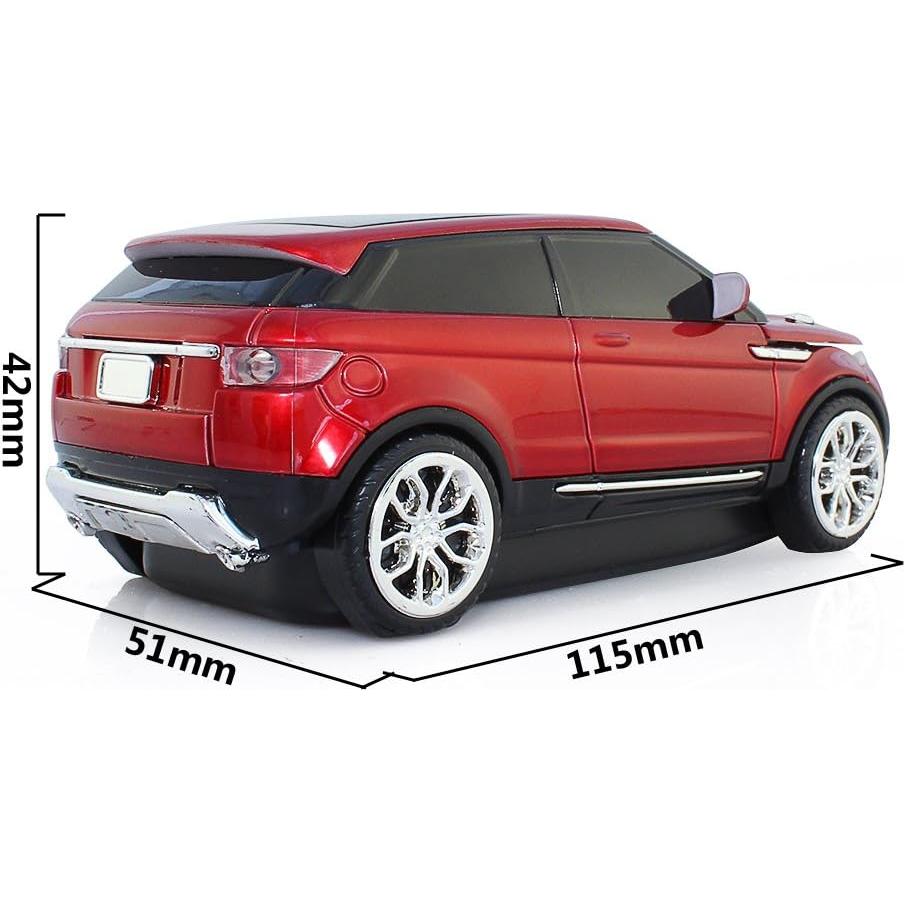 Ratón Inalámbrico Deportivo ECOiNVA EC1405B 1600 DPI Rojo