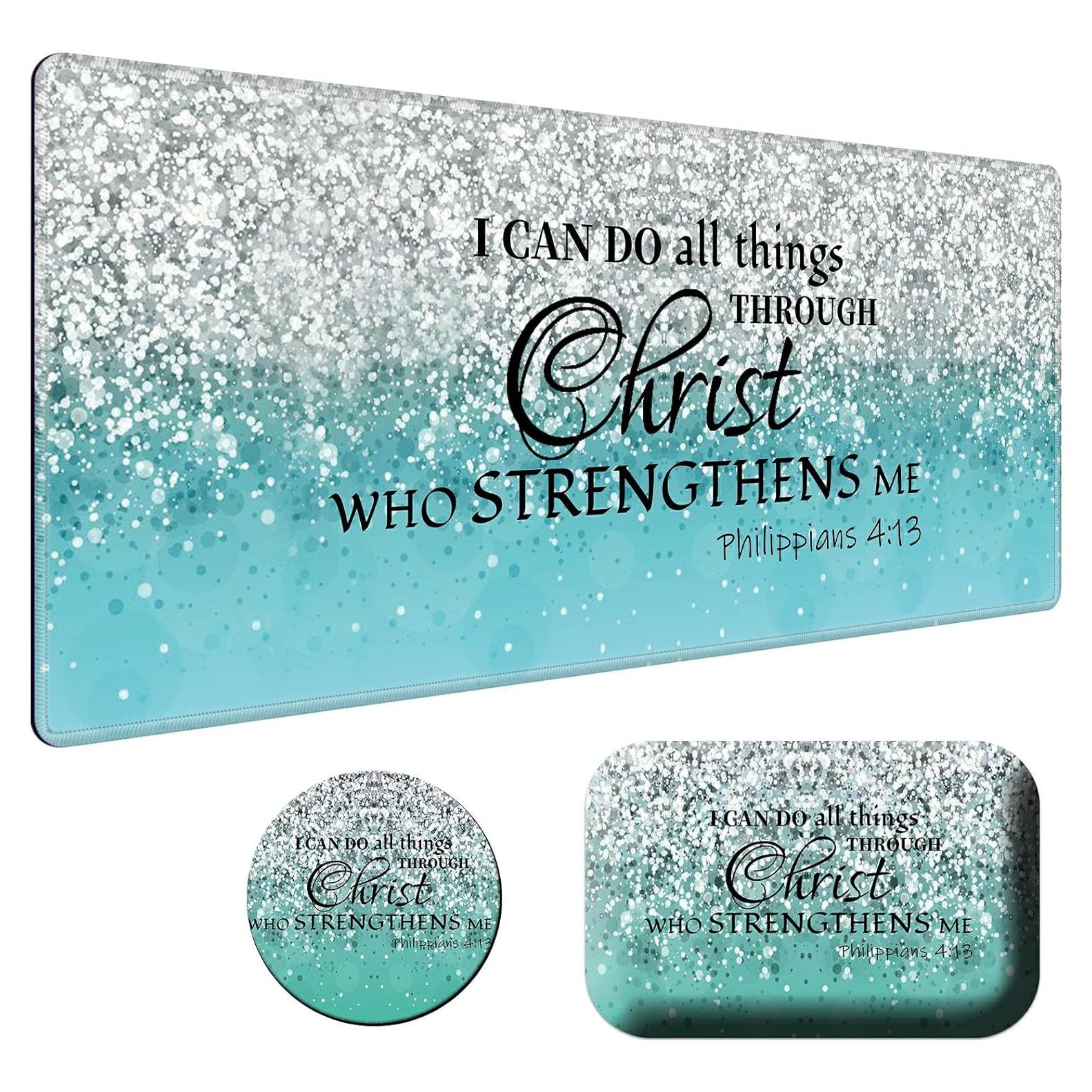 Alfombrilla de Ratón Ergonómica BPQOJB con Reposamuñecas Azul