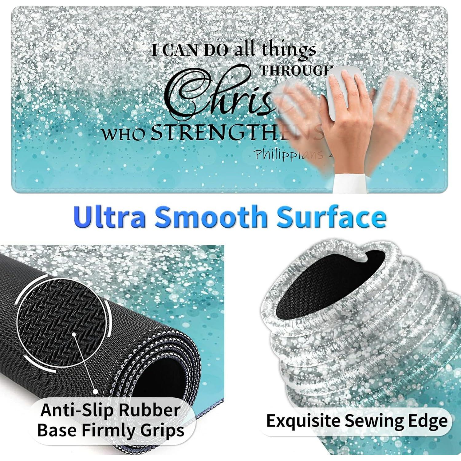 Alfombrilla de Ratón Ergonómica BPQOJB con Reposamuñecas Azul