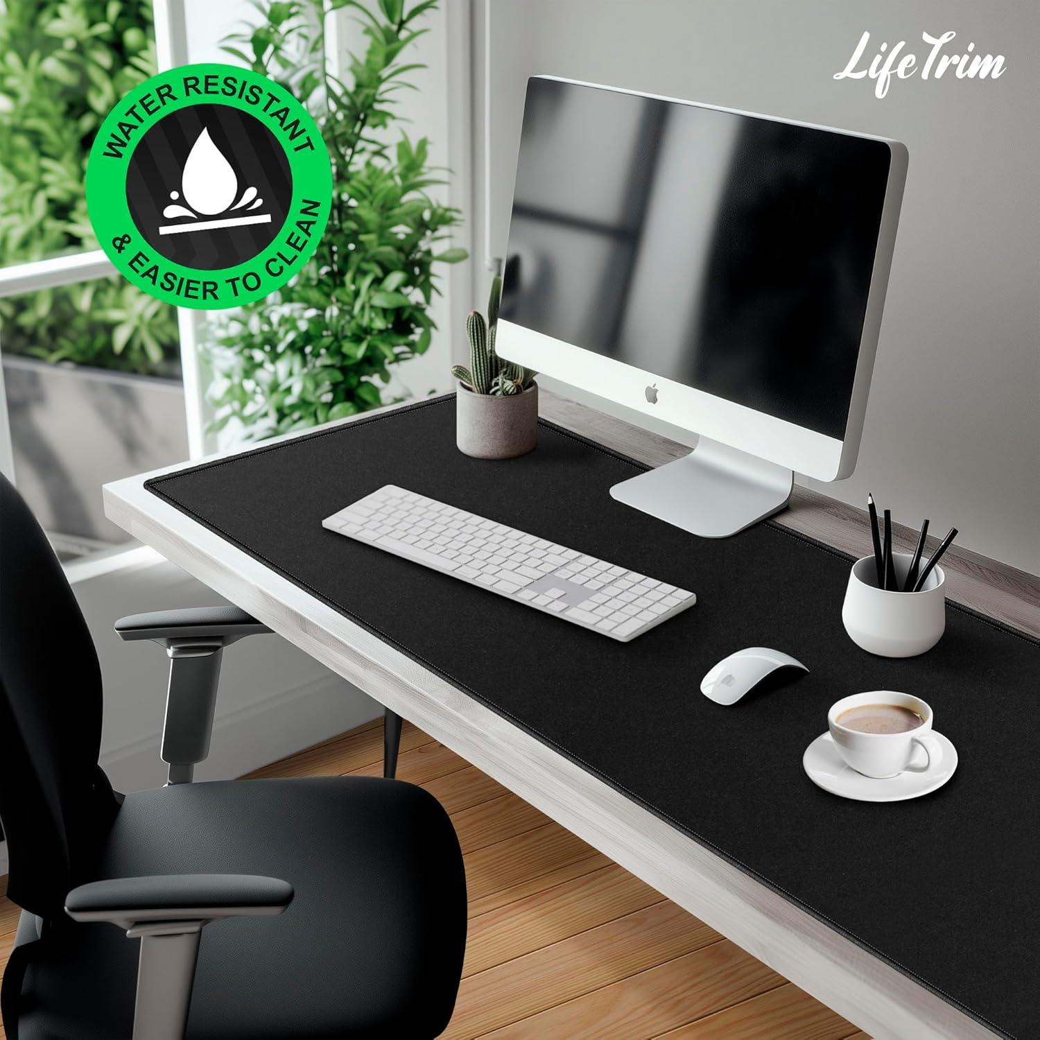 Alfombrilla de Ratón XXL LifeTrim 55x23cm 5mm Negra