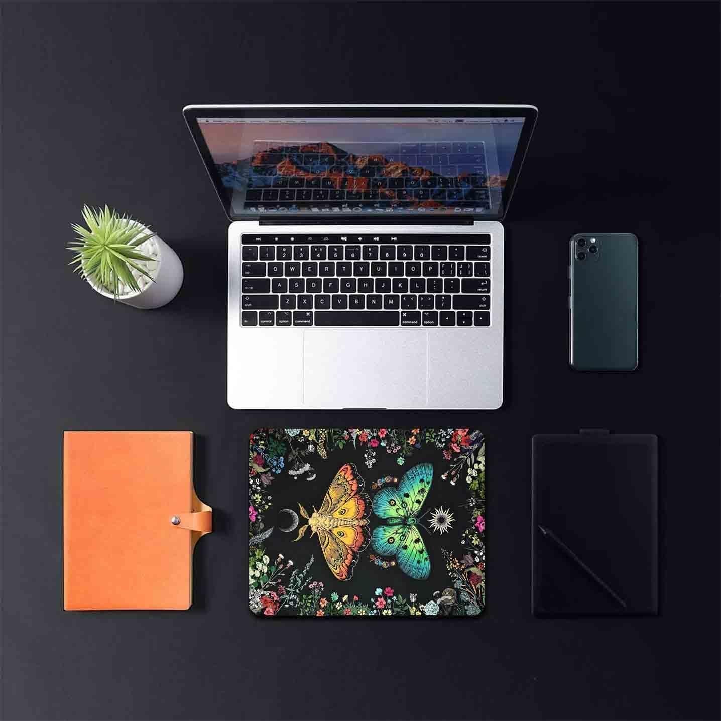 Alfombrilla de Ratón LTHAOGUO Mariposa Boho Antideslizante 240x200mm