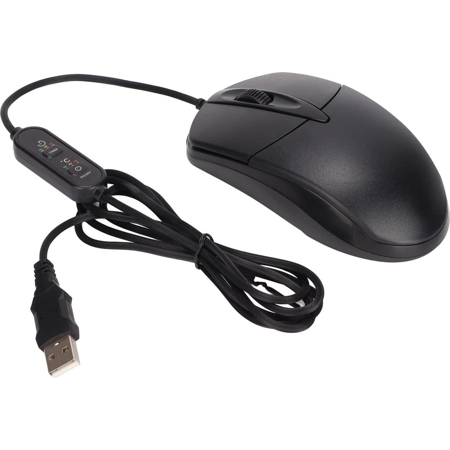 Ratón Calentado USB Cuifati 1600DPI Ergonómico Ajustable